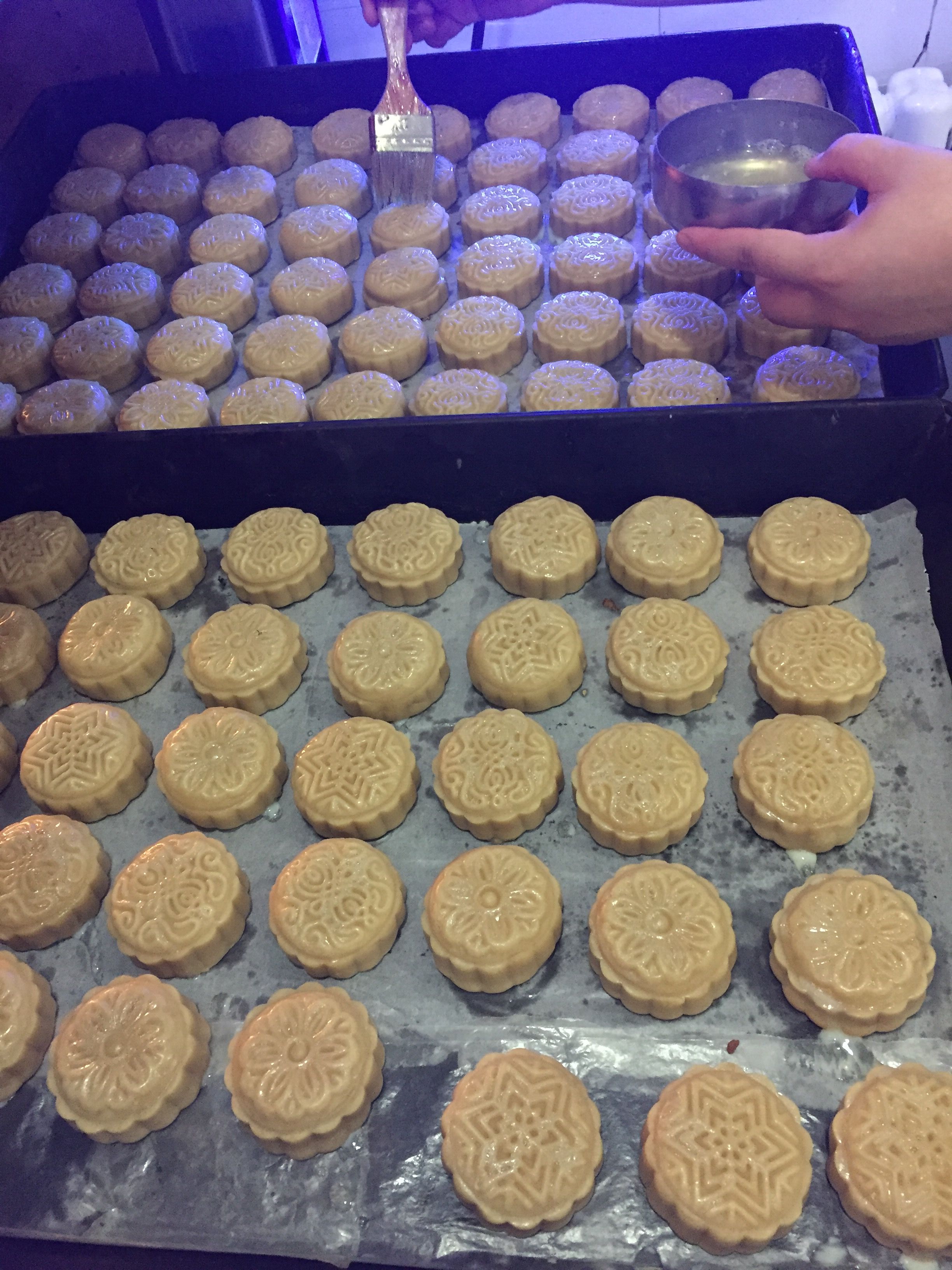 中秋节 博士前国际幼儿园师生制作美味月饼